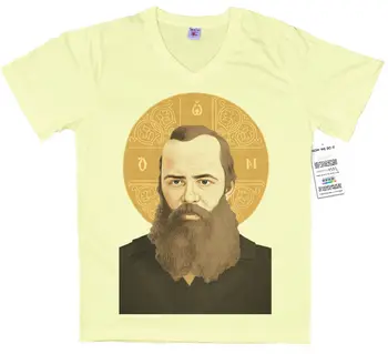 T-Krekls 2019 Modes Vīrieši Classic Topi Tee Krekli Fjodors Dostojevskis T Kreklu Dizains Summero Kakla Tshirt