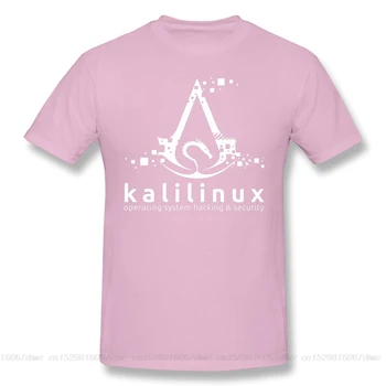 T Krekls Kali Linux Operētājsistēmu Hakeru T-Krekls, Kokvilna Datoru ar linux operētājsistēmu Geek ofertas Tee Krekls