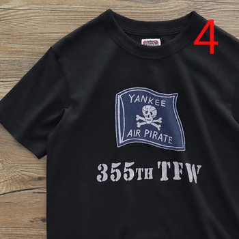 T-krekls vasarā ASV versija lielo burtu drukāšanas jūra zīmolu vīriešu zemāko īsām piedurknēm