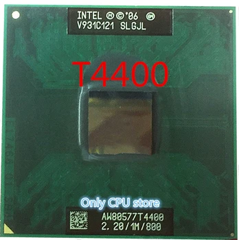 T4400 Intel Pentium CPU T4400 1M Cache, 2.20 GHz, 800 mhz FSB 35W PGA478 klēpjdatoru procesoru