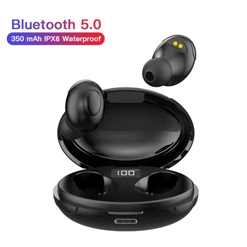 T5 Bezvadu Austiņas Bluetooth 5.0 TWS Austiņas, LED Displejs Ar Mic Hifi Stereo Sporta Earbuds Austiņas Bass Smart Tālruni