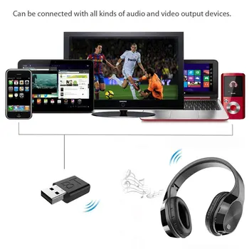 T5 Bluetooth Austiņas Raidītāju TV Stereo Bezvadu Austiņas Earbuds Set w/Raidītājs Adapteri Optiskie Digitālā