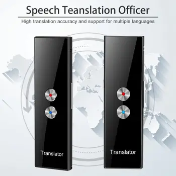 T8 Portatīvie Mini Bezvadu Smart Tulkotājs 68 Valodās divvirzienu reāllaika Tērzēšana Balss Tulkotājs APP Bluetooth, MP3 Atskaņotājs