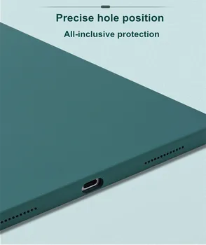Tablet Case For iPad Pro 12 9 2020 Gadījumā Mīksto Šķidro Silikonu Back Cover For iPad Pro 