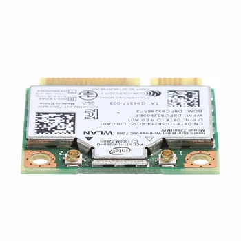 Tablete-876M Dual Band 2.4+5G Bluetooth V4.0 Wifi Bezvadu Mini PCI-Express Karte Intel 7260 AC DELL 7260HMW KN-08TF1D