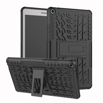 Tablete Gadījumā Huawei MediaPad M5 8.4 Stāvēt Segtu M5 Lite 10.1 Collu 8.4 10 T3 7.0 8.0 Gadījumā 2 in 1 Hibrīds, izturīgs Silikona Vāciņu