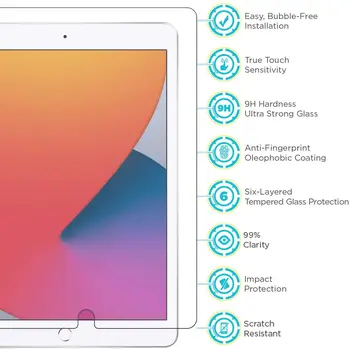 Tablete Rūdīta Stikla Ekrāna Aizsargs Vāks Apple IPad Pro 10.5 Collas/Ipad Gaisa 3 10.5