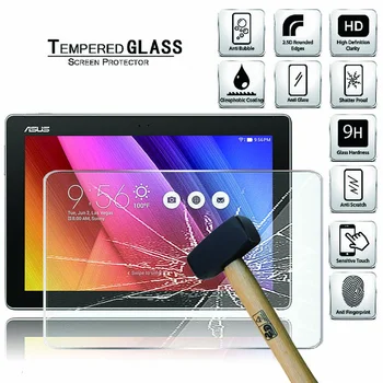 Tablete Rūdīta Stikla Ekrāna Aizsargs Vāks Asus ZenPad 10 Z300 Z300C Z300CL Z300CG Z300CNL Z300CNG Rūdīts Filmu