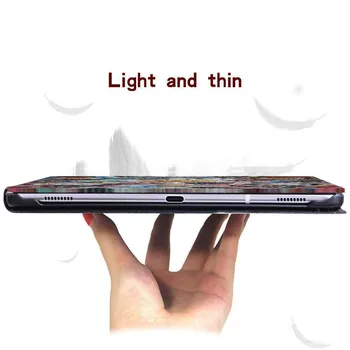 Tablete Stāvēt uz Lietu par Huawei MediaPad T3 8 10/T5 10 Folio Pu Ādas Maskēties Tablete Aizsardzības Gadījumā, Shell
