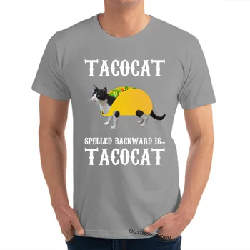 Tacocat Uzrakstīti Atpakaļ Ir Tacocat Grafiskais Vīriešu T-Krekls Pasūtījuma Smieklīgi Topi Krekls Tīras Kokvilnas Fitnesa Saspringts Tee Kreklu Crewneck