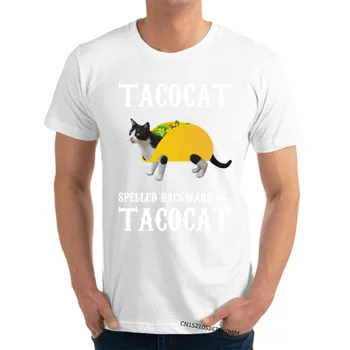 Tacocat Uzrakstīti Atpakaļ Ir Tacocat Grafiskais Vīriešu T-Krekls Pasūtījuma Smieklīgi Topi Krekls Tīras Kokvilnas Fitnesa Saspringts Tee Kreklu Crewneck
