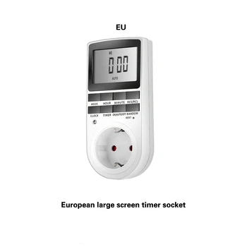 Taimera Slēdzis Programmējams Ciparu LCD 230V Taimeris Kontaktligzdu Plug-in Laika Kontroles elektroierīcēm ES ar Colock