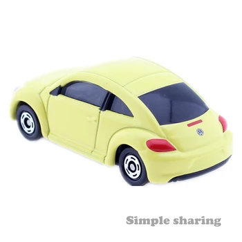 Takara Tomy Tomica No. 33 Volkswagen Beetle Modeļa Komplekta 1/66 Lējumiem Auto Smieklīgi Pop Bērnu Rotaļlietu Kolekciju, Miniatūras Lelles
