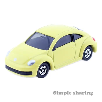 Takara Tomy Tomica No. 33 Volkswagen Beetle Modeļa Komplekta 1/66 Lējumiem Auto Smieklīgi Pop Bērnu Rotaļlietu Kolekciju, Miniatūras Lelles
