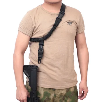 Taktisku Ieroci Linga Vienu Punktu, Regulējams Militārās Ātrās Atbrīvošanas Bungee Šautene Plecu Jostas Medību Starp Par Airsoft M4 AR15