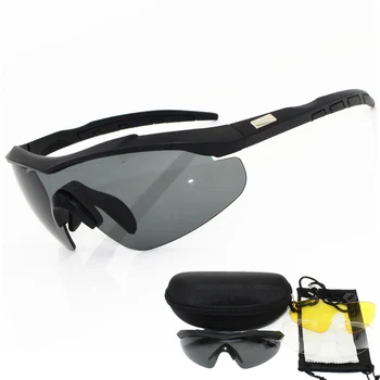 Taktiskā 3 lēcas biezumu 2mm CROSSBOWer Tr90 Militārās Brilles, Saulesbrilles Ložu necaurlaidīgs Armijas šaušanas Brilles Brilles