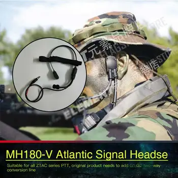 Taktiskās kaujas mh180-v Atlantijas austiņas komunikācijas kaula vadāmība austiņas