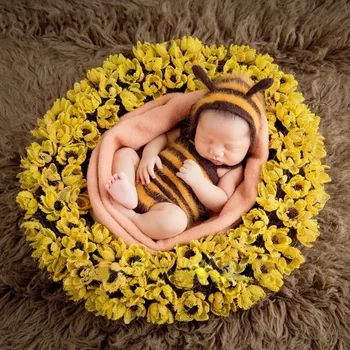 Tamborētas Bērnu Mohēra Kostīmi Kawaii Dzīvnieku Baby Cepures Jaundzimušo Fotogrāfiju Aksesuāri Zīdaiņiem Un Foto Atvašu Tērpiem