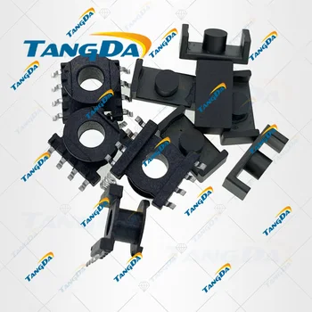 TANGDA ER 7.5 ER7.5 Tips 4+4 pin 8P Spoles magnētiskais kodols + skelets ferītu Spēka Transformatora korpusa PC40 SMD T