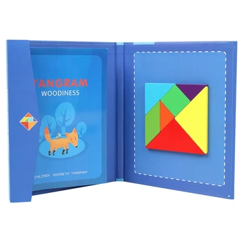 Tangram Puzzle Bērns Rokdarbu Montessori Izglītības Rotaļlietas 1 2 3 4 6 Gadiem DIY Bērns, Zēns, Meitene Spēles, Bērnu Radošumu Forma
