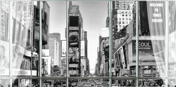 Tapetes, foto Custom Stereoskopiskās Sienām 3D Melns Balts Fons Pilsētas New York Street View 3D Sienu Gleznojumi Guļamistabai