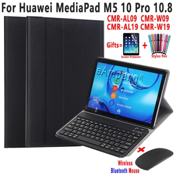 Tastatūras Gadījumā Huawei Mediapad T5 10 M5 lite 10.1 M5 10 Pro M6 10.8 Matepad 10.4 Pro 10.8 ar Bluetooth Pele, Tableti Peles