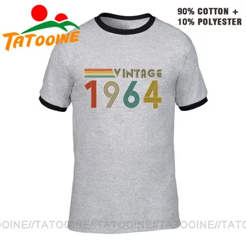 Tatooine Vintage 1964 Vīriešu T-krekls Dzimis 1964. gada Dzimšanas dienu Tēva dienu, T krekls 60s Apģērbu Retro Classic 1964 Dzimšanas Gads t-veida Topi
