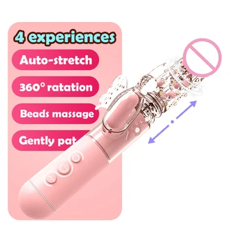 Tauriņš Combo Trainerl vibrators sievietes teleskopiskie masturbator masāža stick g-spot stimulācija seksa rotaļlietas, lai sieviete вибратор