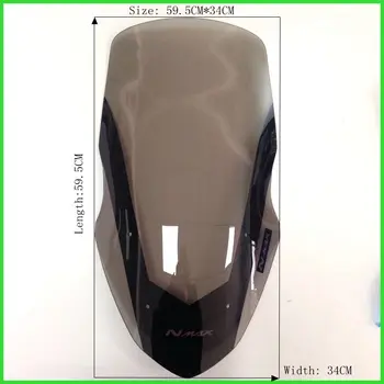 Tautas Modificētu Motociklu augstākās 20cm plastmasas priekšējā vējstikla vēja ekrāna vēja deflektori par nmax155 nmax 150 2017 2018