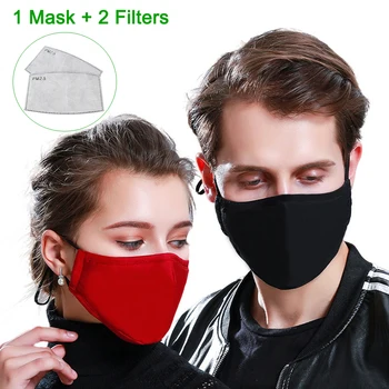 Tcare Modes Kokvilnas PM2.5 Mutes, Sejas Maska ar 2 salona Filtri Vīrieši Sievietes