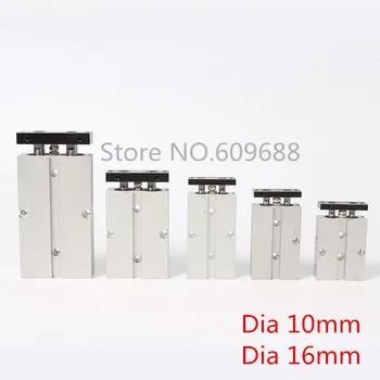 TDA10-10 TDA10-20 TDA10-30 TDA10-40 TDA10-50 Double-Ass pneimatiskais Cilindrs/Double-cilindru stienis TN10-10 TN10-20 TN10-30 TN10-40