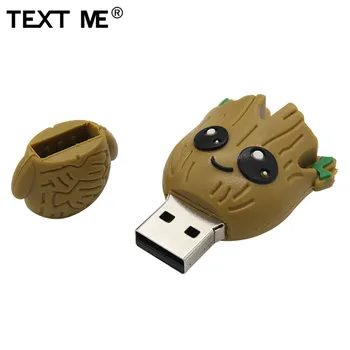 TEKSTA MAN karikatūra 64GB, jaunu cute koku dēmons usb flash drive usb 2.0 4GB 8GB 16GB 32GB krāsains dāvanu