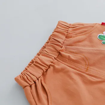 Telotuny zēnu komplekts bērniem drēbes toddler baby boy cartoon kids kaktuss, topi, t-kreklu īsās bikses gadījuma tērpiem set boys apģērbu #40