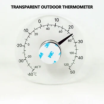 Temperatūra Instrumenti, Darbarīki, Caurspīdīga Āra Termometrs Logu Hidrometru Uzlīmēšanu Uz Ielīmējiet Stikla Pēc Celsija Ūdensizturīgs