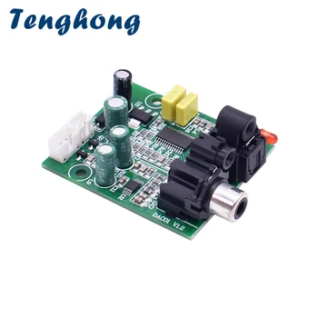 Tenghong 192K 24Bit DAC Digital Dekodētājs Valdes CS8416+CS4344 Šķiedras Koaksiālie Dekodēšanas Stereo Audio Izejas Pastiprinātāju Modifikācija