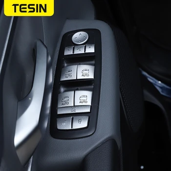 TESIN ABS Chrome Auto Logu Pacēlāja Slēdzis, Sequin Apdare Vāka Uzlīmes, Interjera Aksesuāri Dodge RAM 1500 2010+