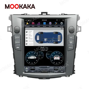 Tesla ekrāna Android 9 Auto Multimedia Player Toyota Corolla 2008. - 2013. gadam GPS Navigācijas Auto video, audio, radio, stereo galvas vienības