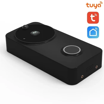 TEXOSA Strādā ar Alexa, Google Chromecast 1080P Akumulatora Barošanu WiFi Smart Video Durvju Tuya Mākonis Uzglabāšanas Durvju Kameru