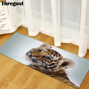 Thregost 3D Dzīvnieku Iespiesti Iekštelpu Mat Virtuves Paklāju Anti-Slip Grīdas Paklāji Ilgi, Dzīvojamās Istabas Paklāji Mājas Laipni Paklājs
