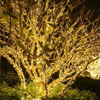 Thrisdar Āra Ziemassvētku LED String Light 100M 800/1000LED Pasaku Vainags Gaismas Kāzu svinības, Ziemassvētki Koka Dārza Terases