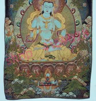 Tibetas Budistu Izšūti Zīda Brokāta, Nepālas Thangka Tibetas Budas statujas, rokdarbu, dekoratīvie sienas gleznojumi,2341#