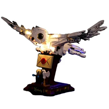 Tikai led gaismas komplekti Hedwiglys Spārniem lego 75979 Celtniecības Bloki Burvju Bērniem Ziemassvētku Dāvanas (Tikai led gaismas)