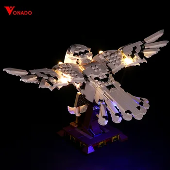 Tikai led gaismas komplekti Hedwiglys Spārniem lego 75979 Celtniecības Bloki Burvju Bērniem Ziemassvētku Dāvanas (Tikai led gaismas)