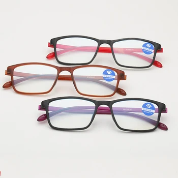 TinffGan gaismas brilles rāmis jauns square vīrieši sievietes rāmji, brilles anti-zils lēcas, pelēks, brūns, sarkans brilles tuvredzība oculos de