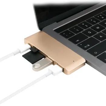 Tipa-C Hub USB-C 5 Adapteris Ostām C Tipa Rumbu ar PD uzlādes USB 3.0 Ports, SD/Micro Karšu Lasītājs MacBook Pro datorā Doks Dropshipping