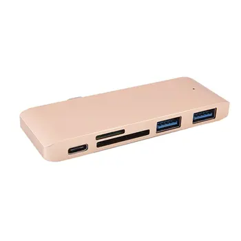 Tipa-C Hub USB-C 5 Adapteris Ostām C Tipa Rumbu ar PD uzlādes USB 3.0 Ports, SD/Micro Karšu Lasītājs MacBook Pro datorā Doks Dropshipping