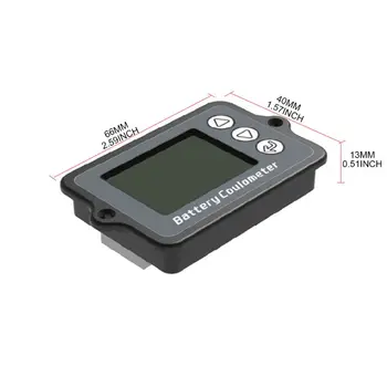 TK15 50/100.A Kulona Skaitītājs Akumulatora Jaudu un Testeris LCD Displejs Litija Monitors