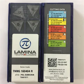 TNMG160404R LT10 Oriģināls LAMINA karbīda ielikt ar labāko kvalitāti 10pcs/daudz bezmaksas piegāde