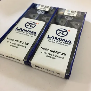 TNMG160408-NN LT10 Oriģināls LAMINA karbīda ielikt ar labāko kvalitāti 10pcs/daudz bezmaksas piegāde