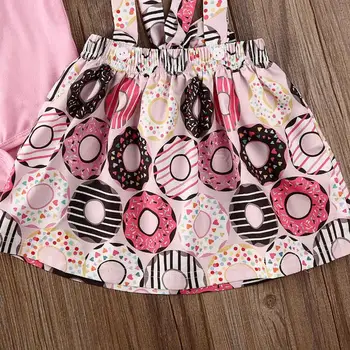 Toddler Baby Girl Apģērbu Karikatūra Romper Tutu Tilla Virtuļi Svārki Kleita Tērpiem Komplekts 2gab 0-24 mēneši